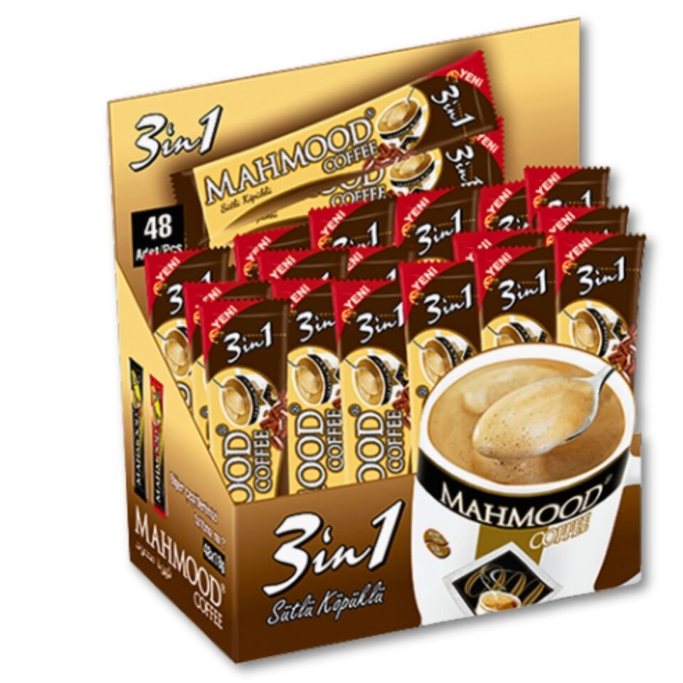 Mahmood Coffee 3'ü 1 Arada Sütlü Köpüklü Hazır Kahve
