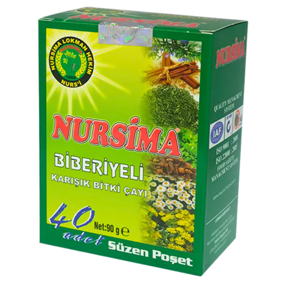 Biberiyeli Karışık Bitki Çayı 40 'lı Süzen Poşet