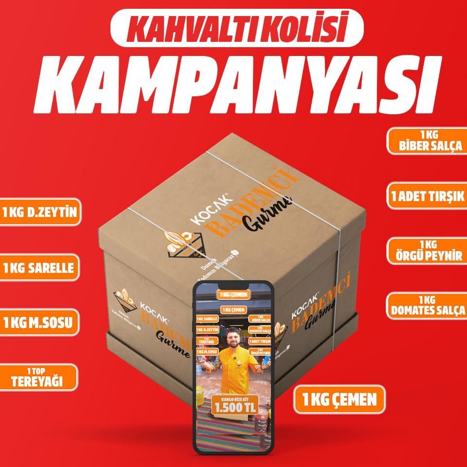 9 Çeşit Kahvaltı Paketi